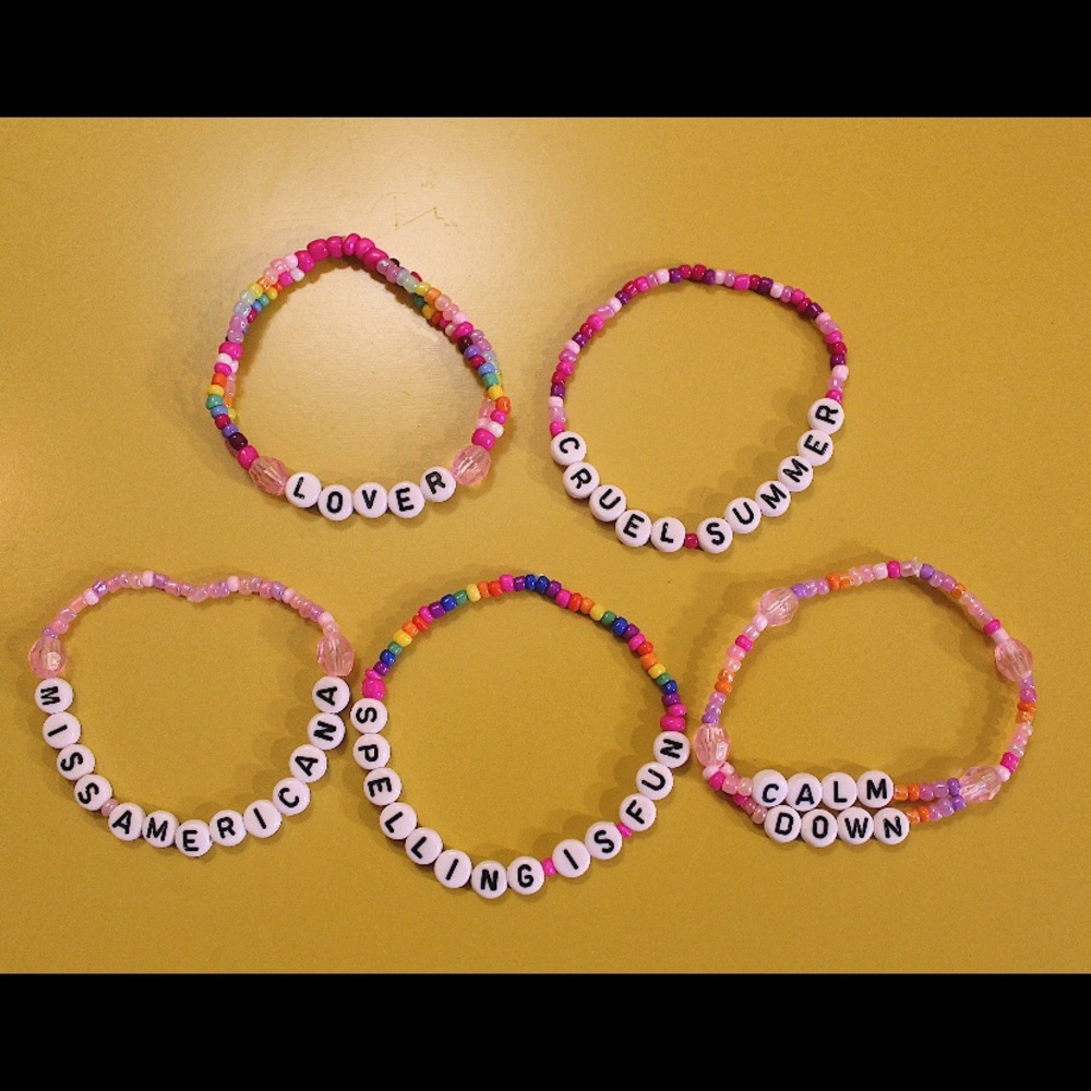 Taylor Swift Lover Eras Tour Concert Friendship bracelets 5 pack beaded Swiftie